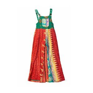 Kantha Quilted Overalls - Handmade - Boho - One Size